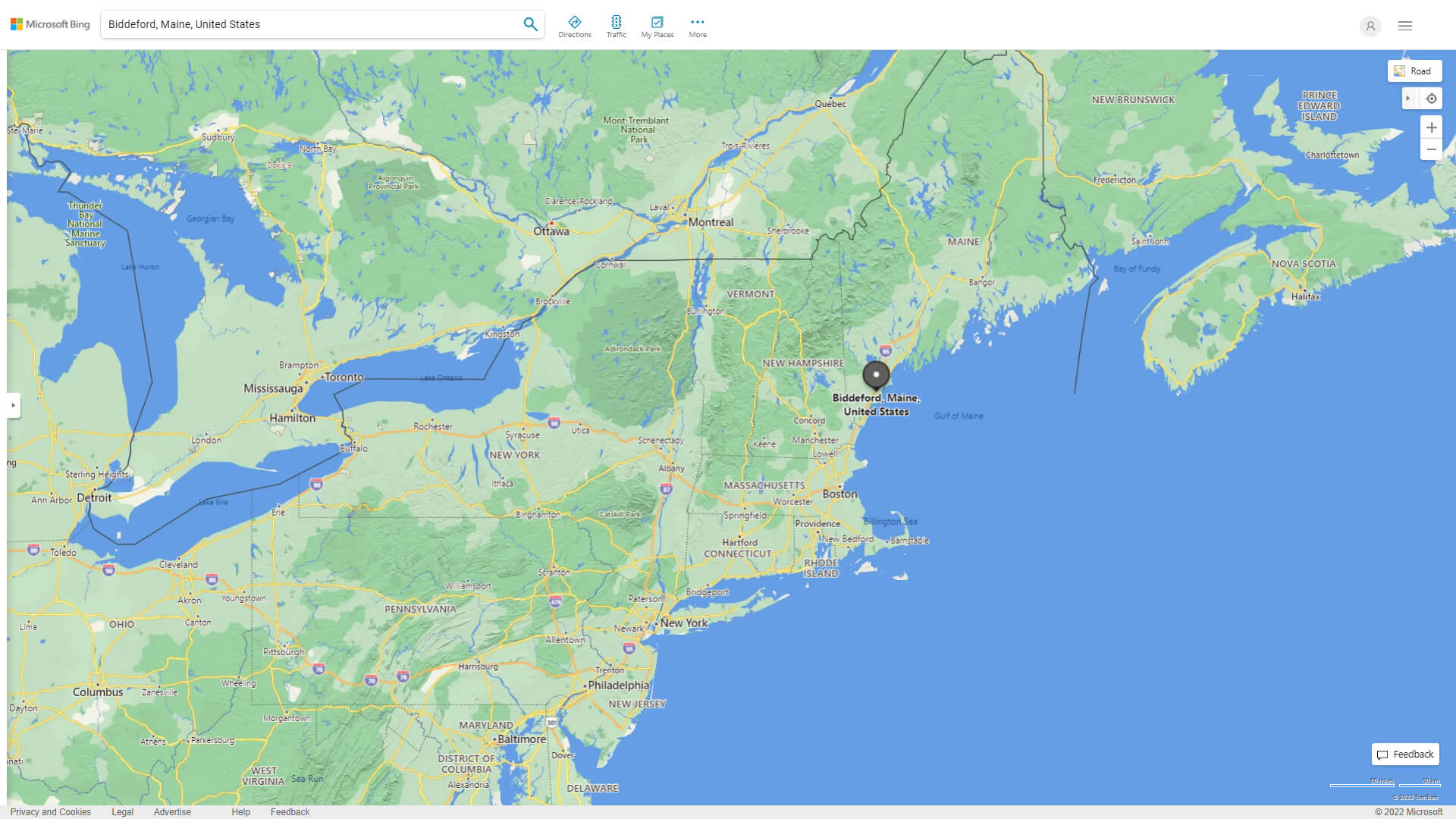 Biddeford Map Maine